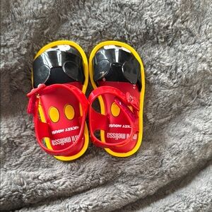 Mickey Mouse Red and Yellow Sandals